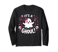 It's A Ghoul! Halloween Gender Reveal Shirt Spooky Fun Long Sleeve T-Shirt