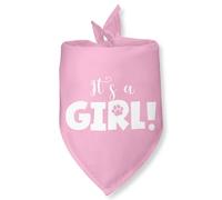 It's a Girl Baby Announcement Dog Bandana Big Sister Dog Pregnancy Announcement Big Sister Bandana for Dogs Gender Reveal Pet Scarf for Small Medium Dogs & Cats