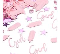 It's a Girl Confetti Baby Shower Table Scatters Decoration for Baby Gender Reveal Girls Birthday Table Confetti Party Decorations Pink