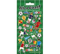 It's a Goal! Sparkly Reusable Craft Stickers | Perfect for Craft Activities for Children and Adults | Reusable on Non-Porous Surfaces, 19.5cm x 9.5cm