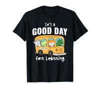 It's a Good Day for Learning Cute Animal School Bus T-Shirt