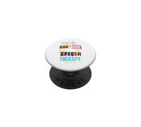 It's A Good Day For Speech Therapy SLP Design PopSockets Adhesive PopGrip