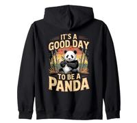 It's a Good Day to Be a Panda Bamboo Wildlife Zip Hoodie