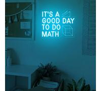 It's A Good Day to Do Math Neon Sign,Math Classroom Decor Signs