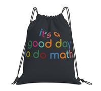 It'S A Good Day To Do Math Women Men Drawstring Bag Large Drawstring Backpack Waterproof String Backpack For Travel Holidays Gym