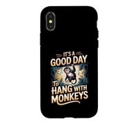 It's a Good Day to Hang With Monkeys Capuchin Primate Case for iPhone X/XS