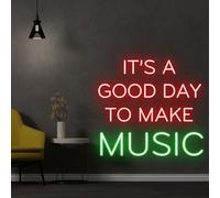 It's A Good Day to Make A Music Neon Sign Music Neon Lights, Best Gifts
