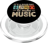 It's A Good Day To Make Music Vintage Musician EDM Music PopSockets PopGrip for MagSafe