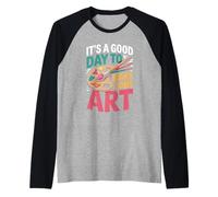 It's A Good Day to Make Some Art Creativity Raglan Baseball Tee