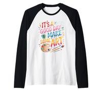 It's A Good Day to Make Some Art Raglan Baseball Tee