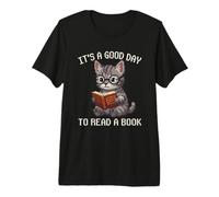 It's A Good Day to Read A Book Cat Pixel Art Premium T-Shirt