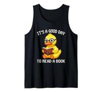 It's A Good Day to Read A Book Duck Pixel Art Tank Top