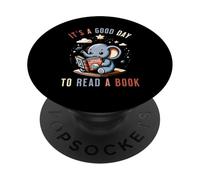 It's A Good Day To Read A Book Funny Book Lover Space Lovers PopSockets Adhesive PopGrip