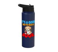 It's A Good Day to Read A Book Library Week World Book Day Stainless Steel Insulated Water Bottle