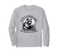 It's A Good Day to Read A Book Raccoon Lover Long Sleeve T-Shirt