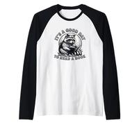 It's A Good Day to Read A Book Raccoon Lover Raglan Baseball Tee