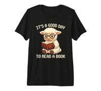 It's A Good Day to Read A Book Sheep Pixel Art Premium T-Shirt