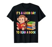 It's A Good Day to Read A Book World Book Day 2026 Monkey T-Shirt