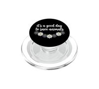 Its A Good Day To Save Animals Daisy Vet PopSockets PopGrip for MagSafe