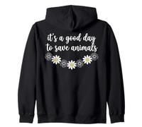 Its A Good Day To Save Animals Daisy Vet Zip Hoodie