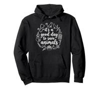 It's A Good Day To Save Animals Vet Icons Pullover Hoodie