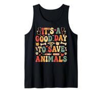 It's A Good Day to Save Animals Vintage Vet Design Tank Top