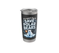 It's a Good Day to Save Polar Bears Arctic Wildlife Stainless Steel Insulated Tumbler
