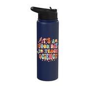 It's a Good Day to Teach Science Teacher Gift Groovy Retro Stainless Steel Insulated Water Bottle