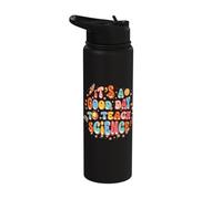 It's a Good Day to Teach Science Teacher Gift Groovy Retro Stainless Steel Insulated Water Bottle