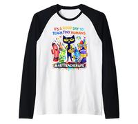 It's A Good Day to Teach Tiny Humans Life of an Art Teacher Raglan Baseball Tee