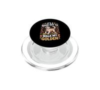 It's a Good Day to Walk My Golden Retriever Dog PopSockets PopGrip for MagSafe