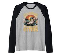 It's a Good Day to Watch Otters Sea Otter Raglan Baseball Tee