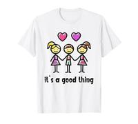 IT'S A GOOD THING - Polyamory Love Cute Throuple Threesome T-Shirt