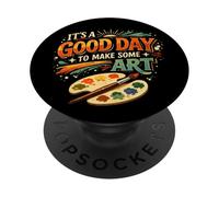 It's A GoodDay to Make Some Art Artist Drawing Teacher PopSockets Adhesive PopGrip