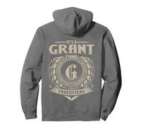 It's A GRANT Thing You Wouldn't Understand Funny Family Name Pullover Hoodie, Adult Unisex, Asphalt Grey, X-Large