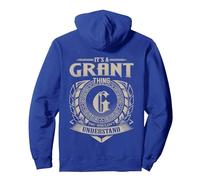 It's A GRANT Thing You Wouldn't Understand Funny Family Name Pullover Hoodie, Adult Unisex, Royal Blue, XX-Large