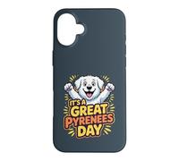 It's a Great Pyrenees day Cartoon Pet Guardian Dog Breed PYR Case for iPhone 16 Plus
