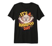 It's a Havapoo Day Cartoon Cross Poodle Mix Breed Dog Premium T-Shirt