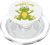 It's a Hoppy Day - tree frog with a big smile PopSockets PopGrip for MagSafe
