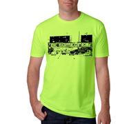 It's A Houston Thing Iconic Be Someone T-Shirt Htown Skyline Graffiti, Lime Green, Medium
