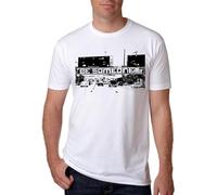 It's A Houston Thing Iconic Be Someone T-Shirt Htown Skyline Graffiti, White, XS