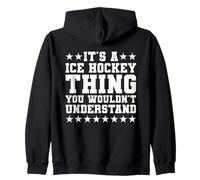 It's A Ice Hockey Thing Funny Ice Hockey Player Zip Hoodie