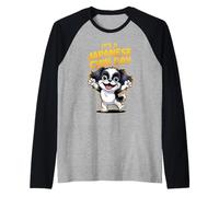 It's a Japanese Chin Day Toy Canine Cartoon Pet Dog Breed Raglan Baseball Tee