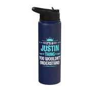 It's a Justin Thing You Wouldn't Understand Funny Name Stainless Steel Insulated Water Bottle