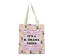 It's A K-Drama Thing Korean Words K-Drama Tote Bag Gifts For Korean Drama Lovers k Drama Fan Gifts k Drama Shopping Bag (Cotton, K- DRAMA THING tote 2uk)