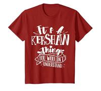 It's A Kershaw Thing You Wouldn't Understand Custom Family T-Shirt, Youth, Cranberry Red, 2T
