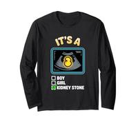 It's A Kidney Stone Gender Reveal Graphic Long Sleeve T-Shirt