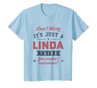 It's a Linda Thing T-Shirt, Youth, Baby Blue, X-Small
