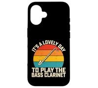 It's a Lovely Day to Play the Bass Clarinet - Marching Band Case for iPhone 16