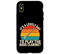 It's a Lovely Day to Play the Bass Clarinet - Marching Band Case for iPhone X/XS